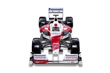 Im Vergleich zum letztjährigen Toyota ist der TF 109 in der Taillie reglementsbedingt schmaler.