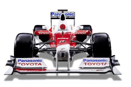 Der Frontflügel erstreckt sich über die gesamte Fahrzeugbreite.