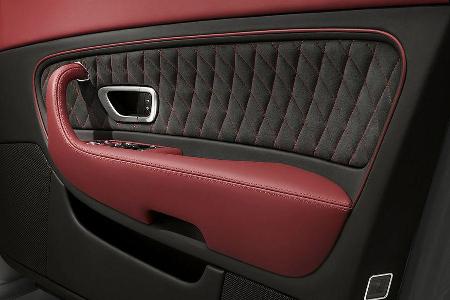 Feinstes Leder auch in den Türen.