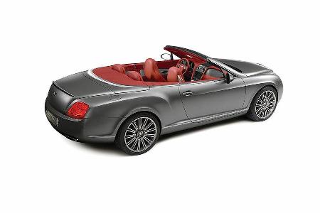 Der GTC Speed rollt auf neu gestalteten 20-Zoll-Leichtmetallrädern.