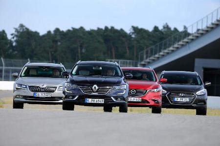 Hyundai i40 Kombi, Mazda 6 Kombi, Renault Talisman Grandtour, Skoda Superb Combi