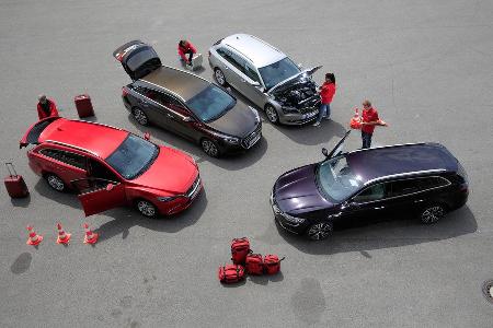 Hyundai i40 Kombi, Mazda 6 Kombi, Renault Talisman Grandtour, Skoda Superb Combi