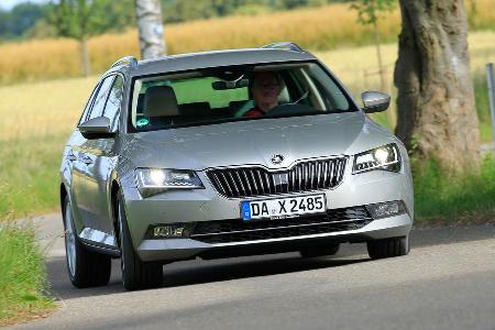 Skoda Superb Combi 2.0 TDI, Frontansicht