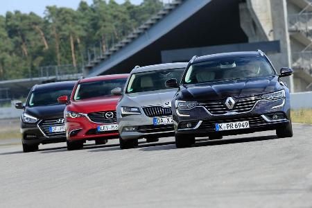Hyundai i40 Kombi, Mazda 6 Kombi, Renault Talisman Grandtour, Skoda Superb Combi
