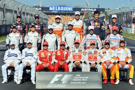 Die zwanzig Fahrer der Formel 1-Saison 2009 im Ãberblick und ein Formbarometer vor dem ersten Rennen in Australien.