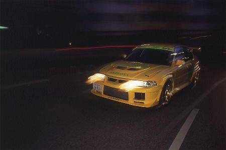 Zeitgleich erschien der Gewinner der DriftChallenge 2001 zum Test. Der JUN-Evo V mit 527 PS bei nur 1.295 kg Gewicht erreich...