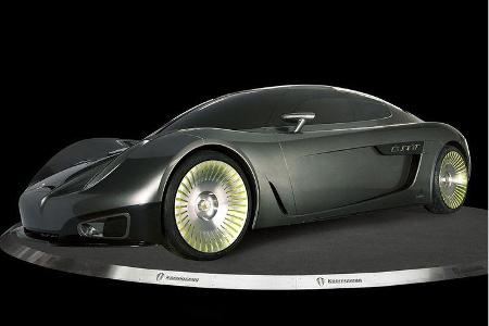 Die komplette Karosserie ist mit einer Dünnfilm-Solarzelle überzogen.