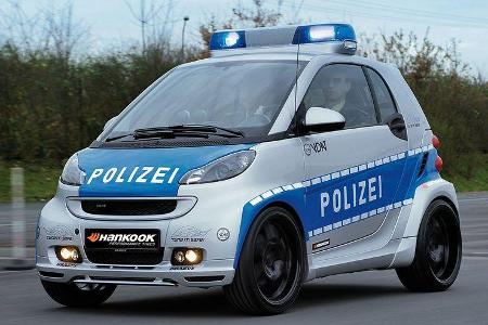 Mit einer CO2-Emission von 129 g/km erfüllte die Initiative mit dem neuen Hingucker im Polizei-Look die zukünftigen Emission...