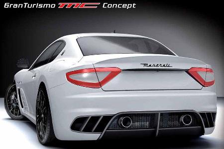 Am Heck sorgt ein kleiner Spoiler oben und der Diffusor unten für Abtrieb. Auch der mittig platzierte Auspuff ist neu.