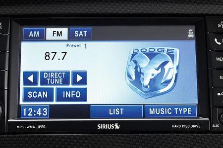 Das Display versorgt den Fahrer über alle notwendigen Informationen.