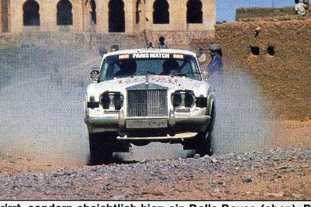 Skurril: Rolls-Royce im Rallye-Einsatz.