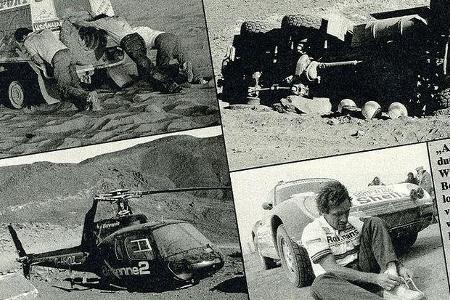 Schieben, Bergen und dann schnell den Sand aus den Schuhen.