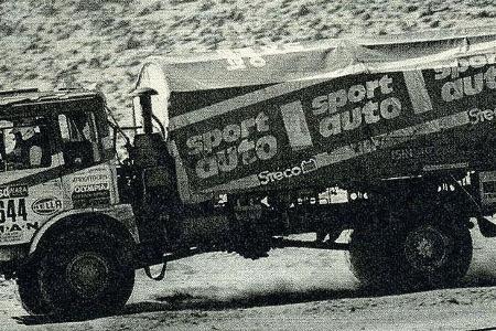 Die Schwesterzeitschrift sport auto ist 1986 vertreten. Heyer und Pugmeister steuern einen MAN-LKW und werden Zweite.