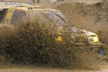 Auch durch die schmutzigsten Pfützen lassen sie sich nicht aufhalten.