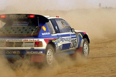 Sieger 1988: Juha Kankkunen auf Peugeot.