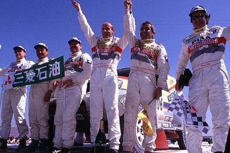 Unschlagbar: Mitsubishis Rallye-Team.