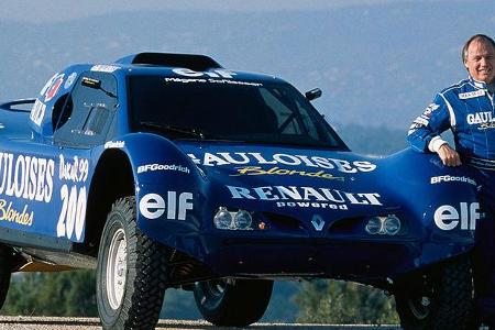 Schlesser und sein von Renault-Technik angetriebener Buggy.