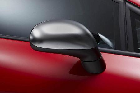 Mattierte Spiegelcover.