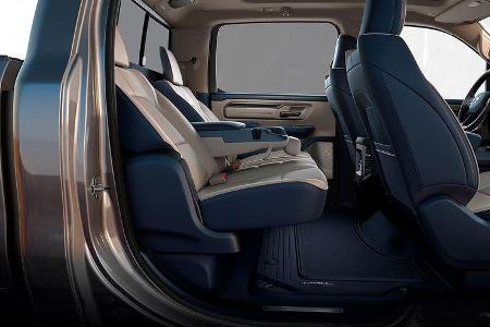 2019 Ram 1500 – 8 degrees of rear seat slide recline and center console