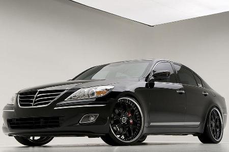 Ein ähnliches Konzept verfolgte auch das DUB Magazin mit seinen zwei Genesis-Umbauten in Schwarz und ...