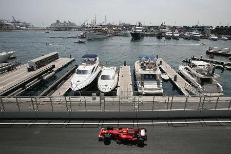 In Hafen von Valencia wurde erstmals ein Formel 1 Rennen ausgetragen.