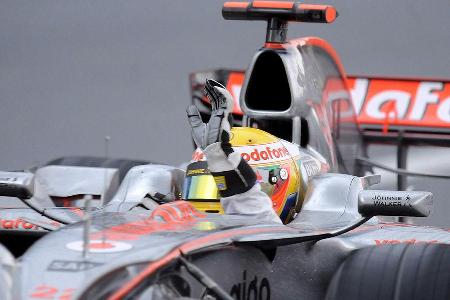Doch Lewis Hamilton eroberte in der vorletzten Kurve den fünften Rang.