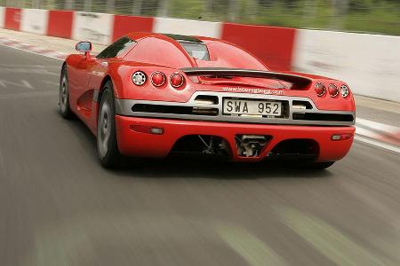 Kategorie Supersportwagen: Koenigsegg CCR. Zeit: 7.34 min