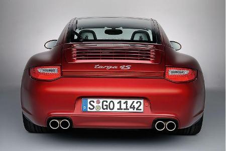 Als Targa 4S erhält der Panorama-Blick-Porsche den 3,8-Liter-Motor mit 385 PS.