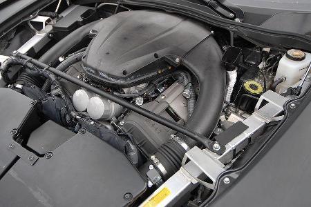 Kraftvoller Zehnzylinder: Im Serientrimm dreht er bis 9.000 Touren.