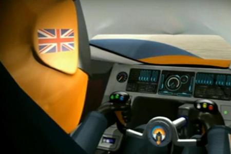 Im Video legt sich der Bloodhound SSC schon ...