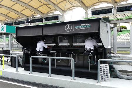 Mercedes - Kommandostand - GP Malaysia 2016