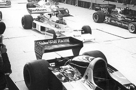 Die Formel 1-Rennwagen des Jahres 1977.