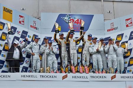 Siegerehrung - 24h Qualirennen - Nrburgring Nordschleife - 06. April 2014