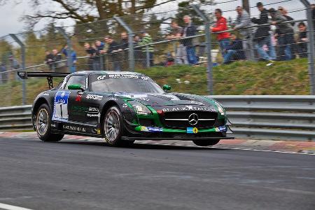 Black Falcon #1 Mercedes SLS - 24h Qualirennen - Nrburgring Nordschleife - 06. April 2014