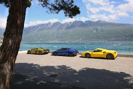 Ferrari 488 Spider, Lamborghini Huracn Spyder, McLaren 675LT Spider