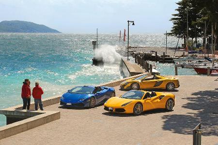 Ferrari 488 Spider, Lamborghini Huracn Spyder, McLaren 675LT Spider