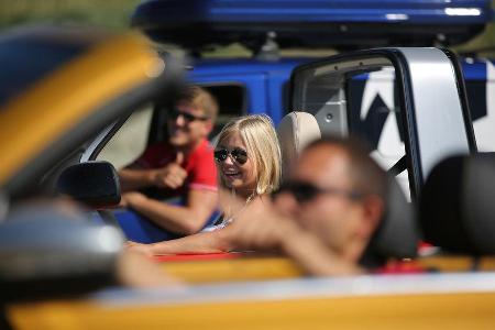 Strandautos, Strand, Impression