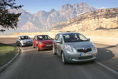 Der neue Toyota Yaris trifft mit Ford Fiesta und Hyundai Getz auf frisch überarbeitete Rivalen.