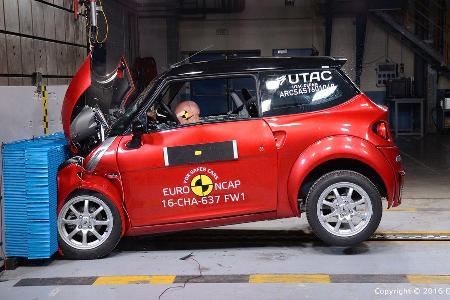 Quadricycles & Microcars im EuroNCAP Crashtest