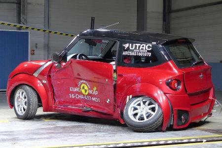 Quadricycles & Microcars im EuroNCAP Crashtest