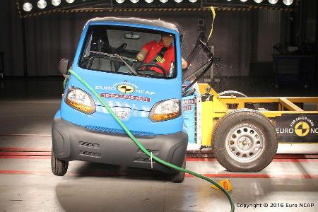 Quadricycles & Microcars im EuroNCAP Crashtest