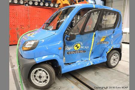 Quadricycles & Microcars im EuroNCAP Crashtest