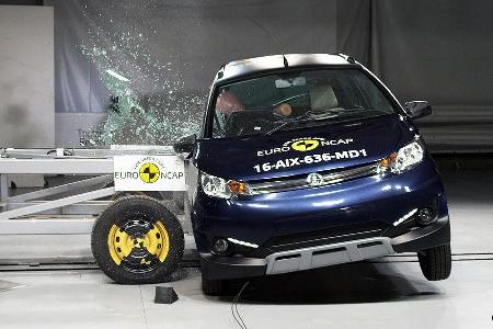 Quadricycles & Microcars im EuroNCAP Crashtest