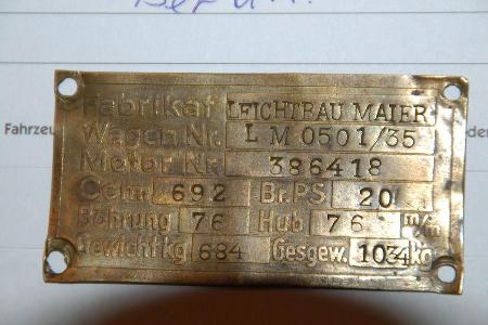 Volks-Wagen Prototyp, Friedrich Eugen Maier, Historie