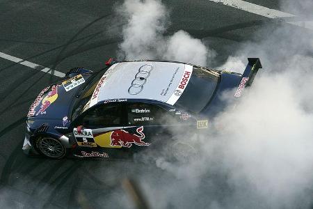 Ekström beim Burnout.