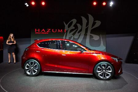 Mazda 2 Hazumi, Messe, Genf, 2014, Sitzprobe, Jochen Knecht