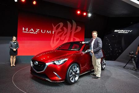 Mazda 2 Hazumi, Messe, Genf, 2014, Sitzprobe, Jochen Knecht