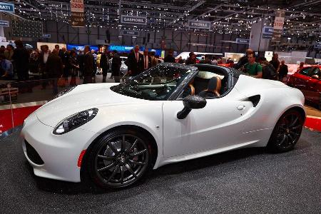 Alfa Romeo 4C Cabrio, Genfer Autosalon, Messe, 2014
