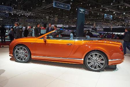 Bentley Continental GT Speed Cabrio, Genfer Autosalon, Messe, 2014