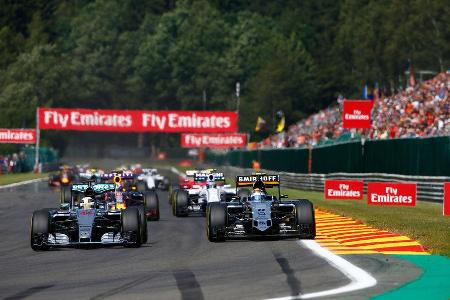 Formel 1 - GP Belgien 2015 - Startphase - Spa Francorchamps